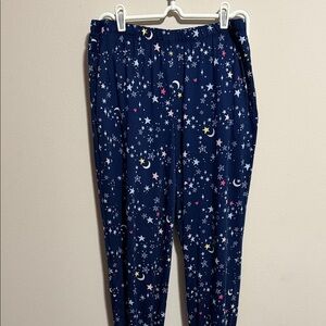 Women’s navy blue celestial pajama bottoms